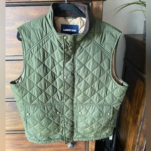 Men’s Lands End Quilted Vest - Large